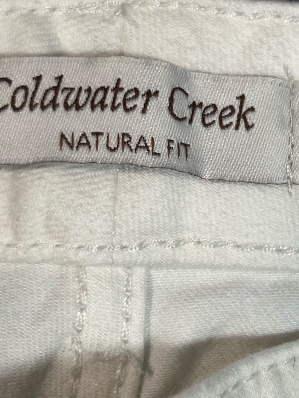 NWT Coldwater Creek Off White Natural Fit Slim Ankle Jeans Women Size 16 Stretch - Picture 7 of 12